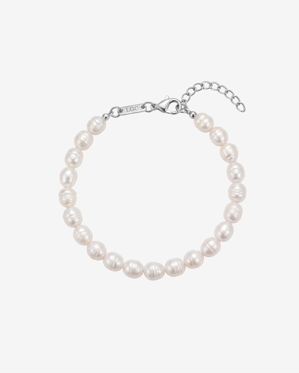 Pulsera Belize Pearl con perlas blancas de agua dulce y cadena ajustable