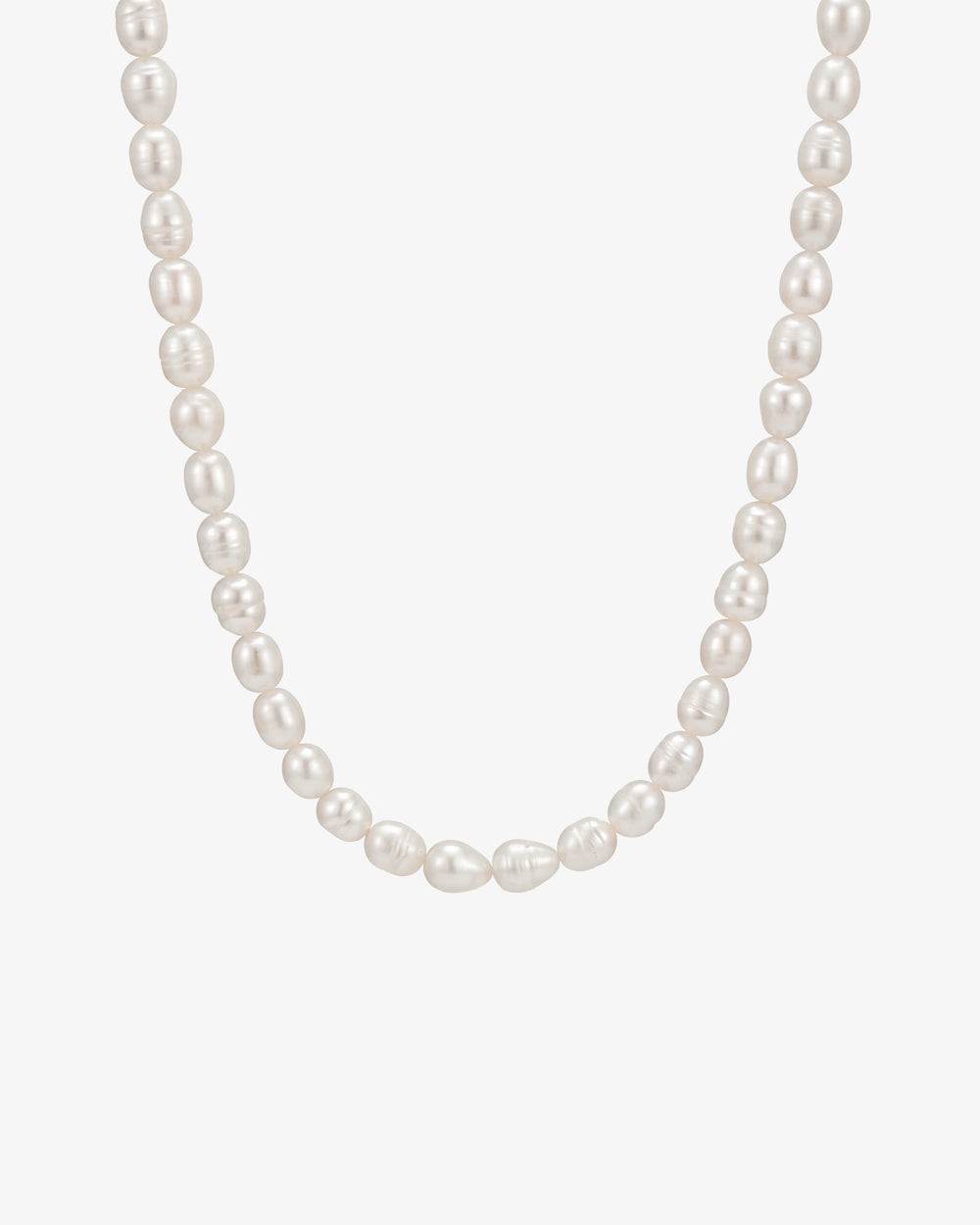 BELIZE PEARL CHAIN collar de perlas caribeñas de agua dulce con perlas blancas brillantes