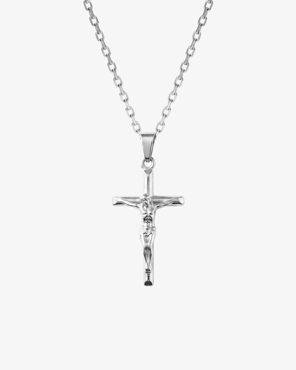 COLLAR CRUCIFIX PLATA