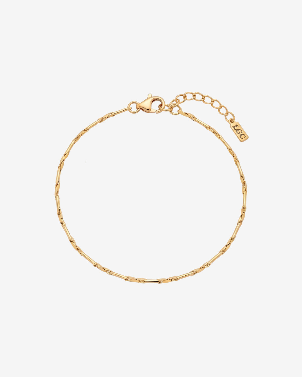 LIRA GOLD BRACELET una cadena dorada minimal de 1.5 mm con extensor para un look limpio y moderno