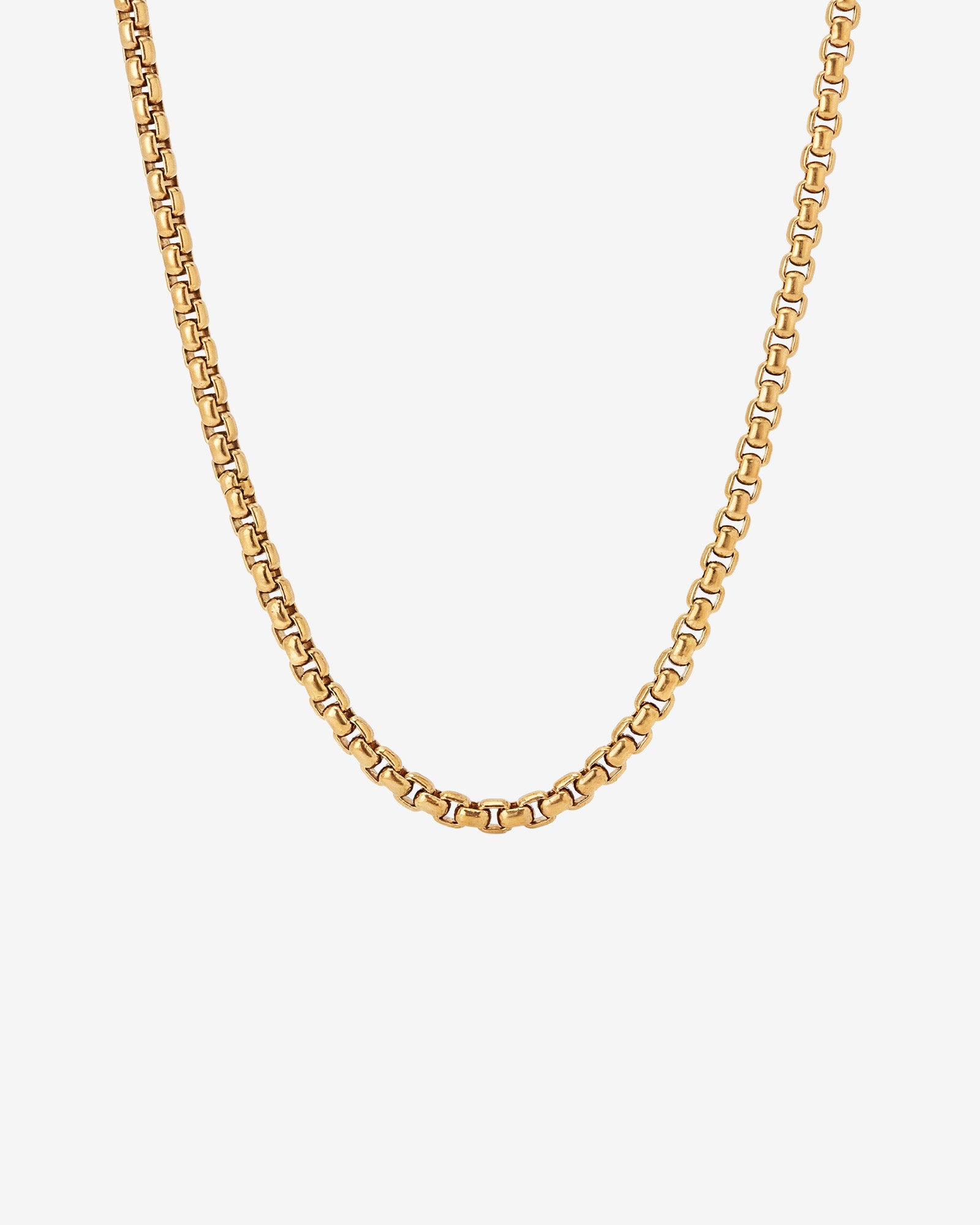 NOIR GOLD CHAIN with bold rectangular links in a gold finish